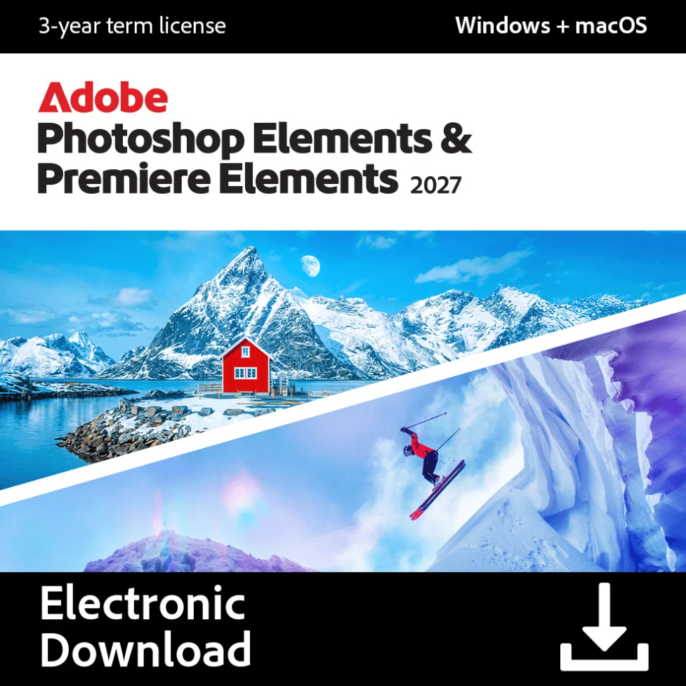 Adobe Photoshop Elements & Premiere Elements 2027 - 3 años