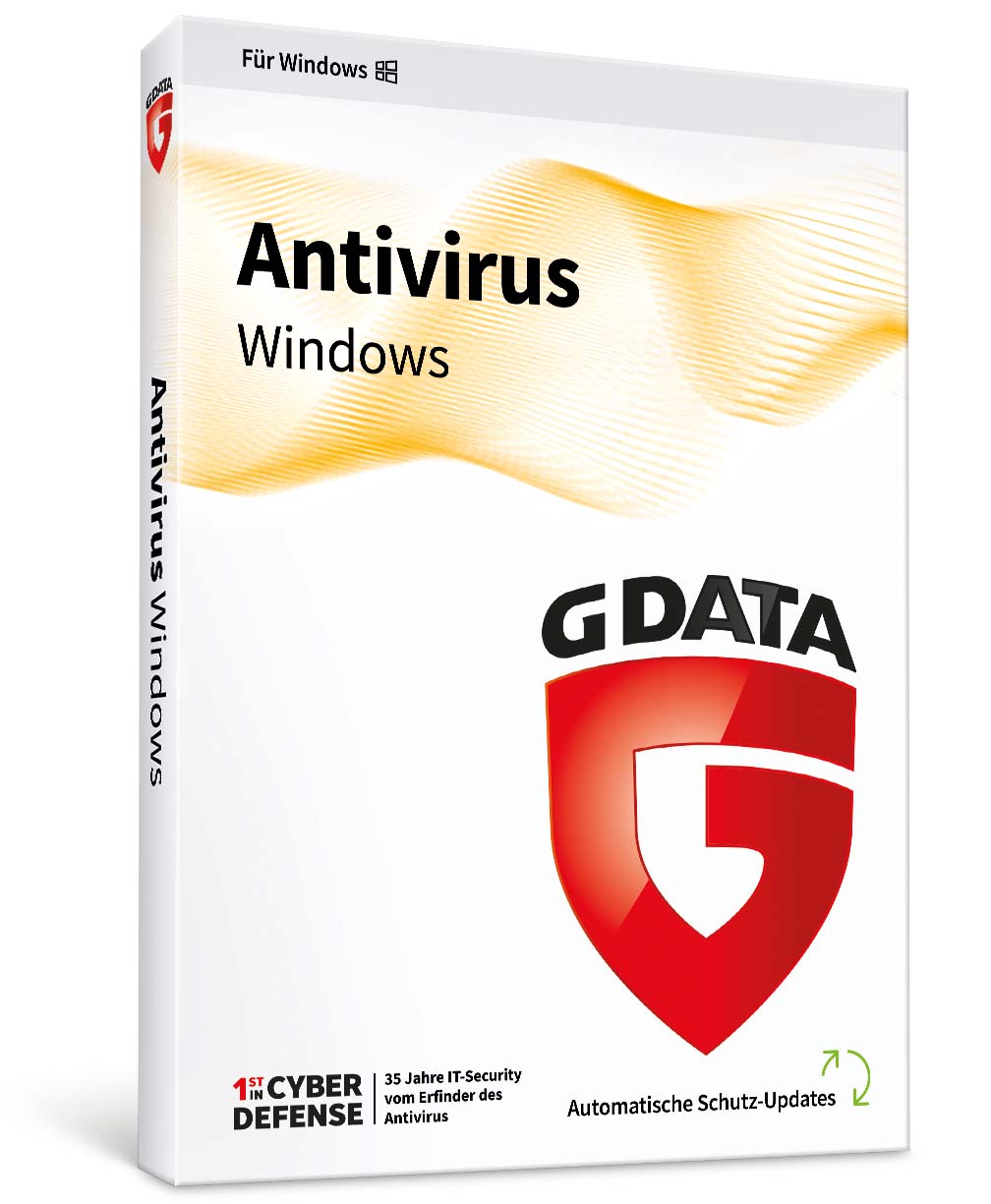 G DATA Antivirus digital license, product box