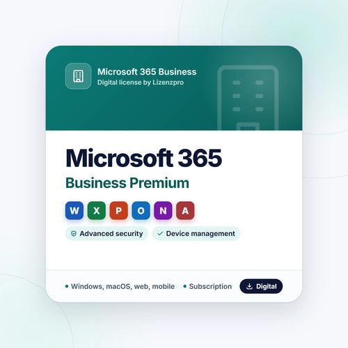 Microsoft 365 Business Premium subscription with advanced security