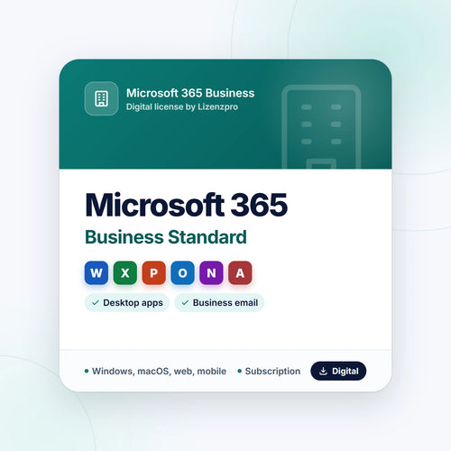 Microsoft 365 Business Standard subscription with desktop apps