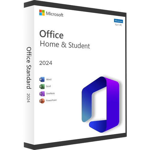 Microsoft Office Home 2024 for Windows digital license, product box