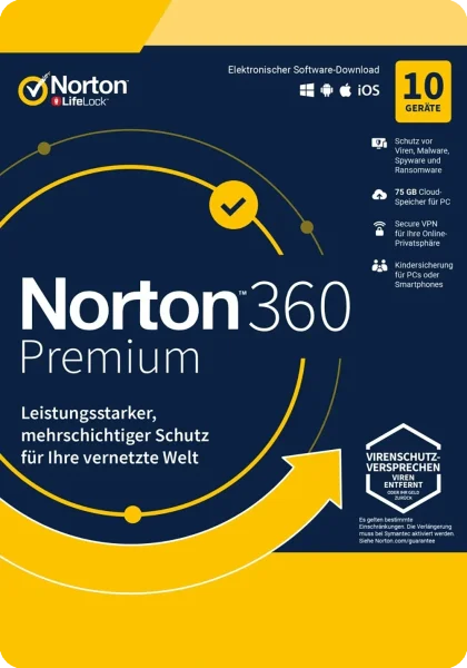 Norton 360 Premium digital license, product image